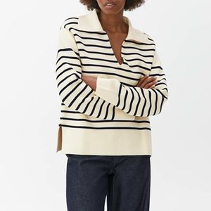 Arket Striped Organic Cotton Jumper